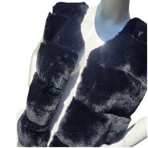 🏷️NWT  -    Black FRENCH KISS Faux Fur Vest sz M  -  NWT🏷️